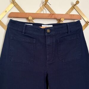 LOFT The Palmer Wide Leg Curvy Fit Pants